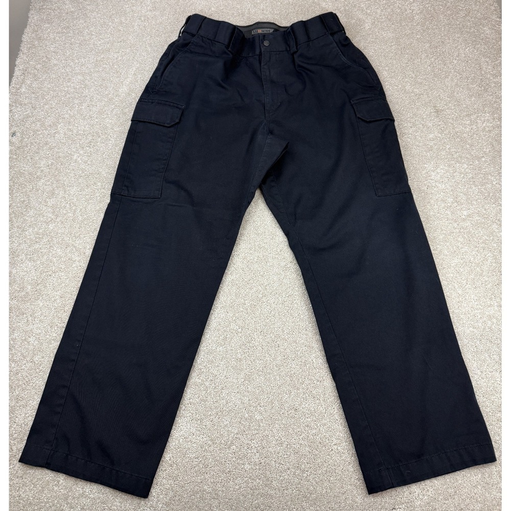 5.11 Tactical Series Pants Men's 38x29 Black Cargo Expandable Waist Utility Work